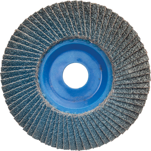 BlueFire R884P Coarse Grit Flap Disc, 5" x 7/8", Type 27, 60 Grit, Zirconia Alumina Southpoint Industrial Supply