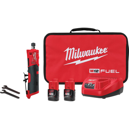Trousse meuleuse droite M12 Fuel, 1/4" collet, 12 V, Lithium-ion Southpoint Industrial Supply