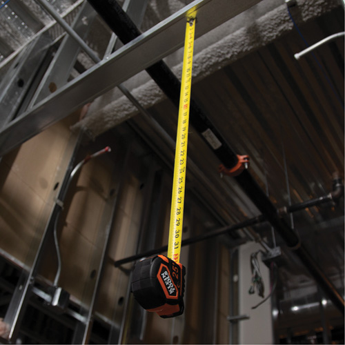 Magnetic Double-Hook Tape Measure, 25', Imperial Graduations Southpoint Industrial Supply