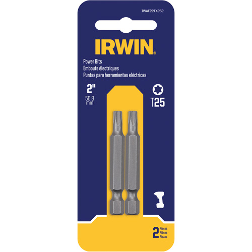 Power Bits, Torx, T-20 Tip, 1/4" Drive Size, 2" Length Southpoint Industrial Supply