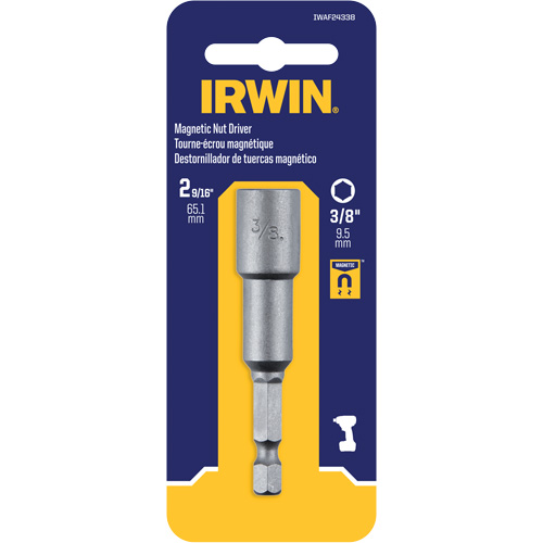 Nutsetter, 3/8" Tip, 1/4" Drive, 2-9/16" L, Magnetic Southpoint Industrial Supply