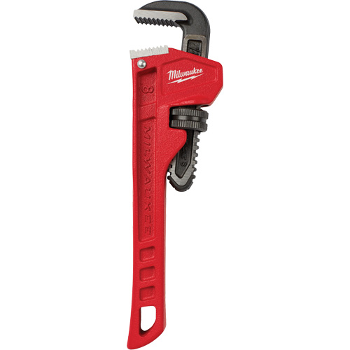 Cl&eacute; &agrave; tuyau, Cap des m&acirc;choires 1", Longueur 8", Fini Rev&ecirc;tement en poudre Southpoint Industrial Supply