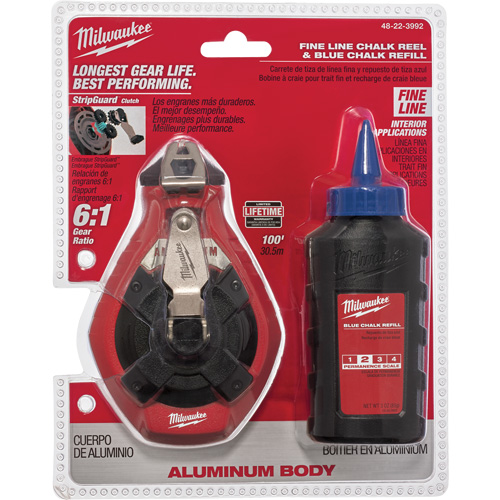 Trousse de cordeau &agrave; craie pour ligne fine Southpoint Industrial Supply