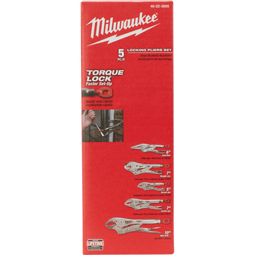 Torque Lock Locking Pliers Kit, 5 Pieces Southpoint Industrial Supply