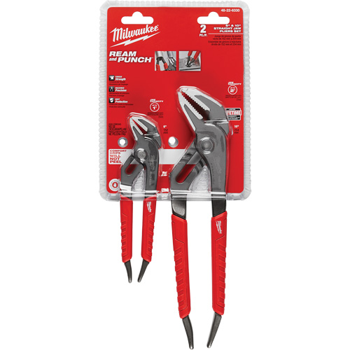 6" & 10" Comfort Grip Straight Jaw Pliers Set, 2 Pieces Southpoint Industrial Supply