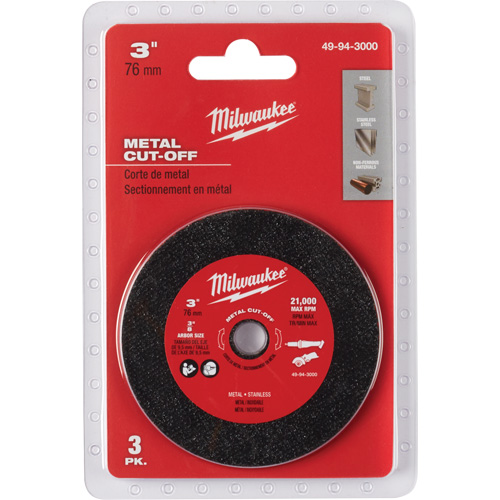 Metal Cut Off Wheel, 3" x 0.04", 3/8" Arbor Southpoint Industrial Supply