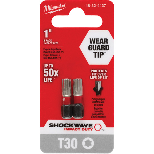 Embout de tournevis Shockwave Impact Duty, Torx, T-30, Prise 1/4" Southpoint Industrial Supply