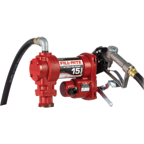 Heavy-Duty Fuel Transfer Pump with Manual Nozzle Southpoint Industrial Supply