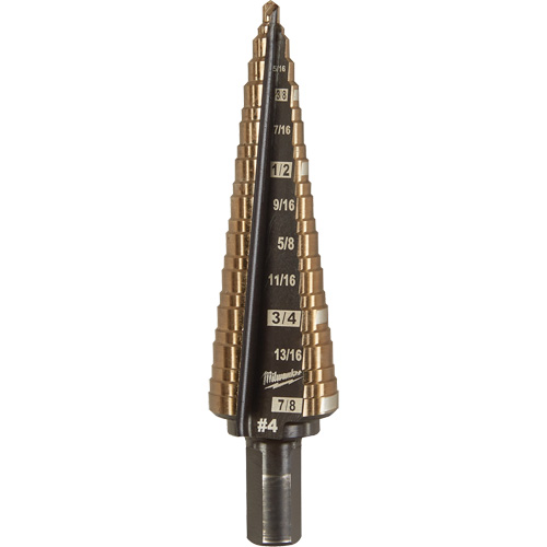 Foret &eacute;tag&eacute;, 3/16"/#4 - #4/7/8", Incr&eacute;ments de 1/32", Acier rapide au cobalt Southpoint Industrial Supply