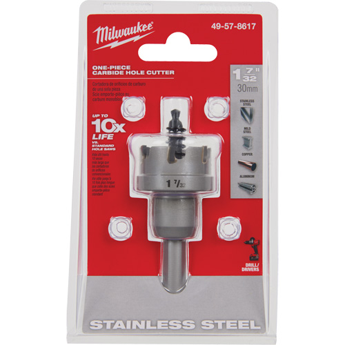 Scies-cloches au carbure monobloc, 1-7/32", Profondeur de la coupe de 3/16" Southpoint Industrial Supply