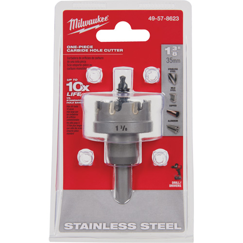 Scies-cloches au carbure monobloc, 1-3/8", Profondeur de la coupe de 3/16" Southpoint Industrial Supply