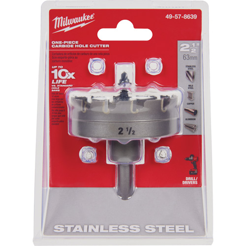 One-Piece Carbide Hole Cutters, 2-1/2", 3/16" Depth of Cut Southpoint Industrial Supply