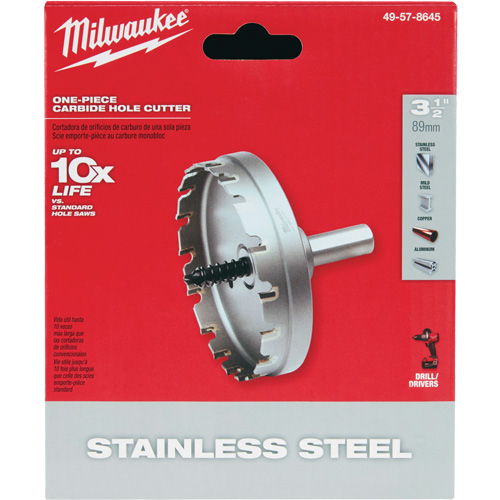 Scies-cloches au carbure monobloc, 3-1/2", Profondeur de la coupe de 3/16" Southpoint Industrial Supply