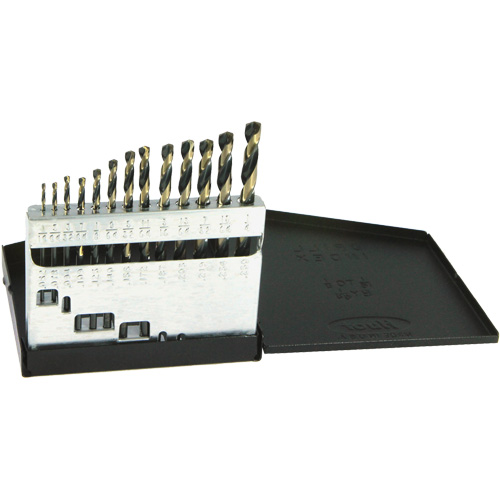 DRILLCO Metric Jobber Length Drill Bit Set, 13 Pieces, High Speed Steel Southpoint Industrial Supply