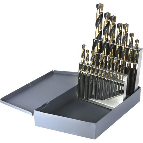 DRILLCO Metric Jobber Length Drill Bit Set, 19 Pieces, High Speed Steel Southpoint Industrial Supply