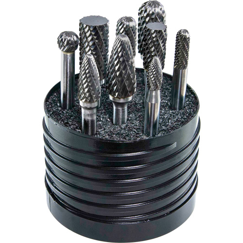 Jeu d'al&eacute;soirs au carbure plein &agrave; double coupe Magnum SET 1 Drillco, 8 morcea Southpoint Industrial Supply