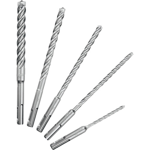 MX4 4-Cutter Rotary Hammer Drill Bit Kit, 5 Pieces, Carbide Southpoint Industrial Supply