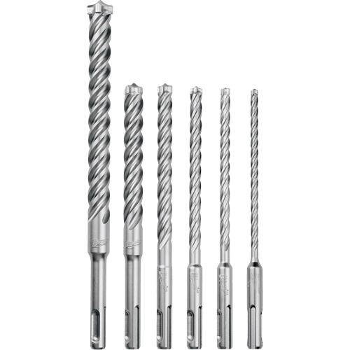 MX4 4-Cutter Rotary Hammer Drill Bit Kit, 6 Pieces, Carbide Southpoint Industrial Supply