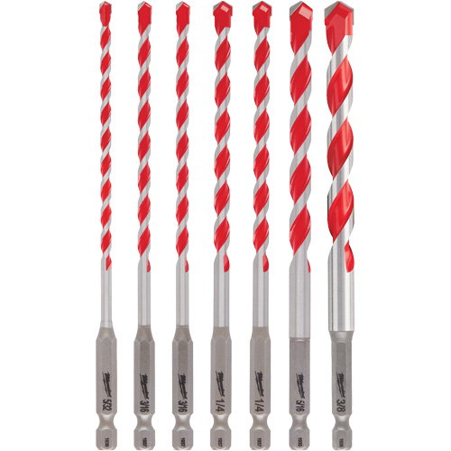Jeu de forets pour perceuse &agrave; percussion Shockwave, 7 morceaux, Carbure Southpoint Industrial Supply