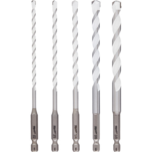 Shockwave Multi-Material Drill Bit Set, 5 Pieces, Carbide Southpoint Industrial Supply
