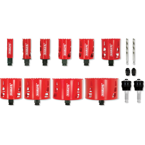 Electrician's Bi-Metal Hole Saw Set, 16 Pieces Southpoint Industrial Supply