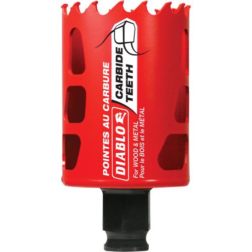 Wood & Metal Hole Saw, 1-7/8", 2-3/8" Depth of Cut, Carbide Southpoint Industrial Supply