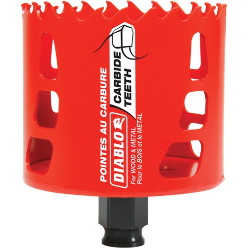 Wood & Metal Hole Saw, 3", 2-3/8" Depth of Cut, Carbide Southpoint Industrial Supply