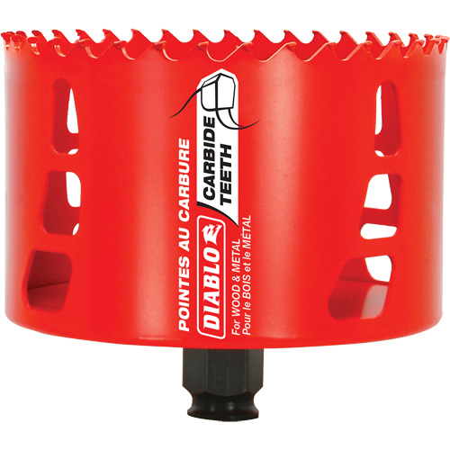 Wood & Metal Hole Saw, 4-1/8", 2-3/8" Depth of Cut, Carbide Southpoint Industrial Supply