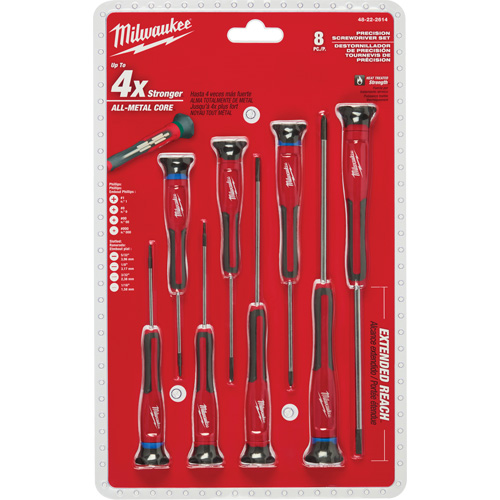 Jeu de tournevis de pr&eacute;cision, 8 mcx Southpoint Industrial Supply