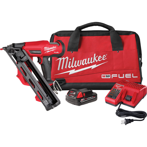 M18 Fuel 15 Gauge Finish Nailer Kit, 18 V, Lithium-Ion Southpoint Industrial Supply