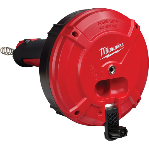 Trapsnake Auger with Cable Drive Automatic Feed & Retract, Powered, 25' Cable Length, 1/4" Cable Diameter Southpoint Industrial Supply