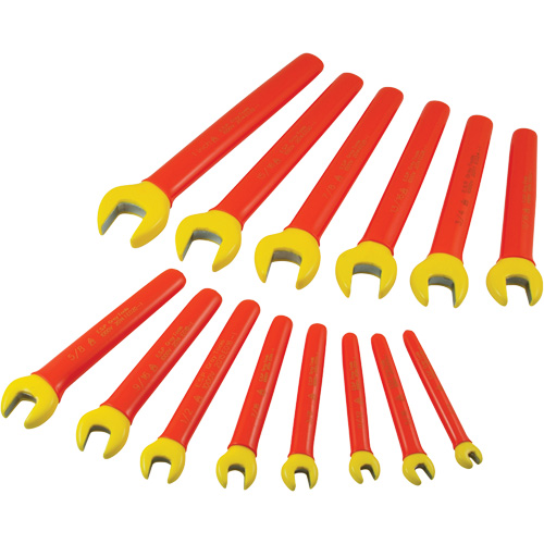 Jeu de cl&eacute;s ouvertes SAE isol&eacute;es, 1000 V, 14 Mcx Southpoint Industrial Supply