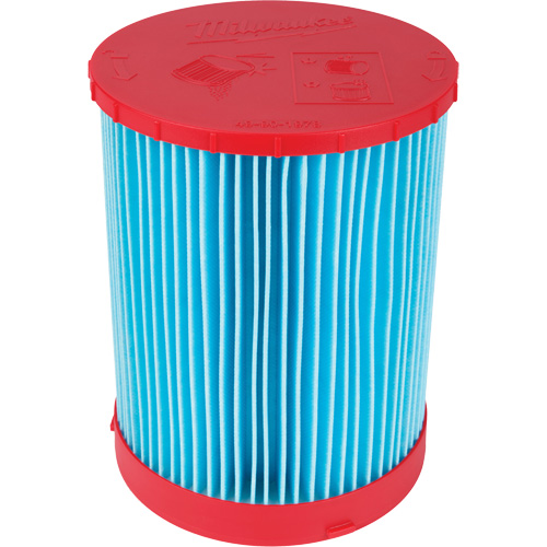 Large Wet/Dry Vacuum High-Efficiency Filter, Cartridge, Fits 12 US gal./9 US gal./6 US Gal. Southpoint Industrial Supply