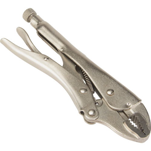Locking Pliers with Wire Cutter, 7" Length, Curved Jaw Southpoint Industrial Supply