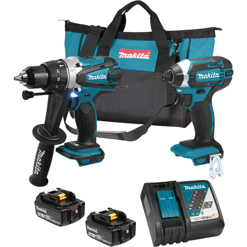 Trousse de 2 outils sans fil LXT avec moteurs sans balai, Lithium-ion, 18 V Southpoint Industrial Supply