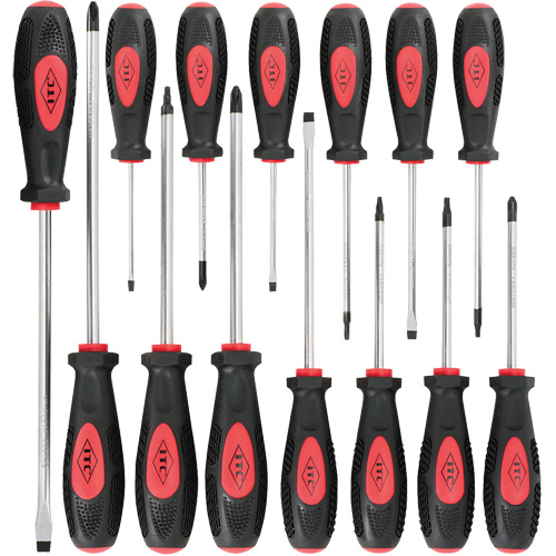 IESD-14S Ergonomic Screwdriver Set, 14 Pcs., Magnetic Southpoint Industrial Supply