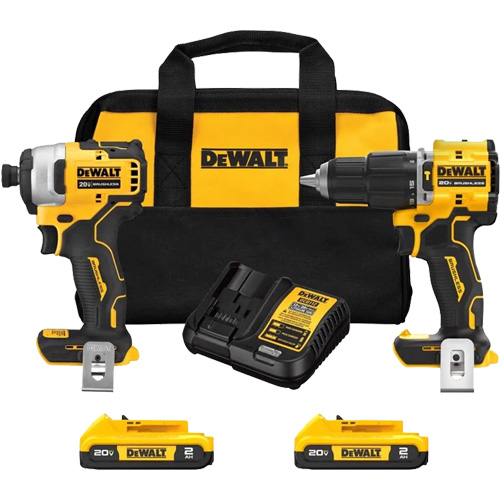 Ensemble combin&eacute; Atomic &agrave; deux outils sans fil et sans balais, Lithium-ion, 20 V Southpoint Industrial Supply