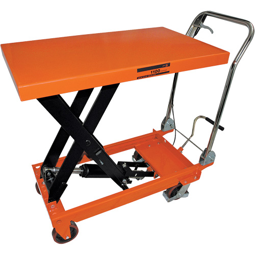 SLC-1100 SLC Series Hydraulic Scissor Lift Cart, 39" L x 21" W, 1100 lbs. Cap. Southpoint Industrial Supply