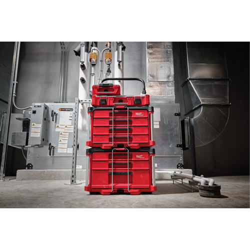 Boîte &agrave; outils avec 4 tiroirs PackOut, 16-3/10" x 22-1/5" x 14-3/10", Rouge Southpoint Industrial Supply