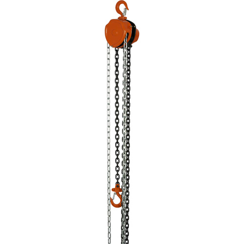 VHC Series Chain Hoists, 10' Lift, 1100 lbs. (0.5 tons) Capacity, Alloy Steel Chain Southpoint Industrial Supply