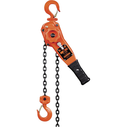 KLP Series Lever Chain Hoists, 5' Lift, 1500 lbs. (0.75 tons) Capacity, Steel Chain Southpoint Industrial Supply