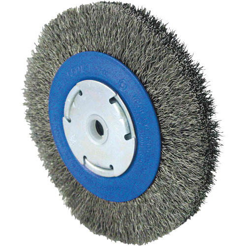 Brosse rotative &agrave; fil torsad&eacute;, 6" dia., Fils 0,014", Arbre 1/2" - 5/8" - 2 Southpoint Industrial Supply