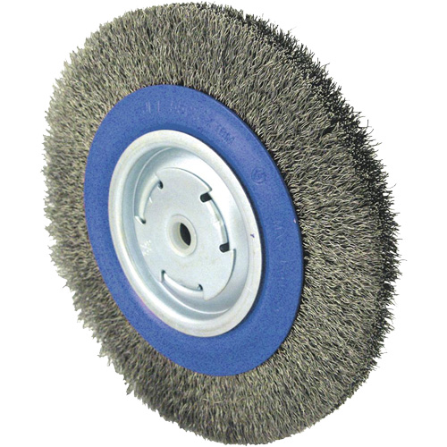 Brosse rotative &agrave; fil torsad&eacute;, 8" dia., Fils 0,014", Arbre 1/2" - 5/8" - 2 Southpoint Industrial Supply