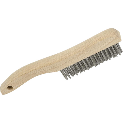 4SHSS Brosse &agrave; r&eacute;curer manuelle, Acier inoxydable, 4 x 16 rangs de fils, Longueur 10" Southpoint Industrial Supply
