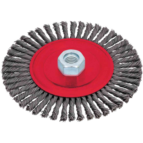 Stringer Bead Brushes for Angle Grinders, 6" Dia., 0.02" Fill, 5/8"-11 Arbor, Steel Southpoint Industrial Supply