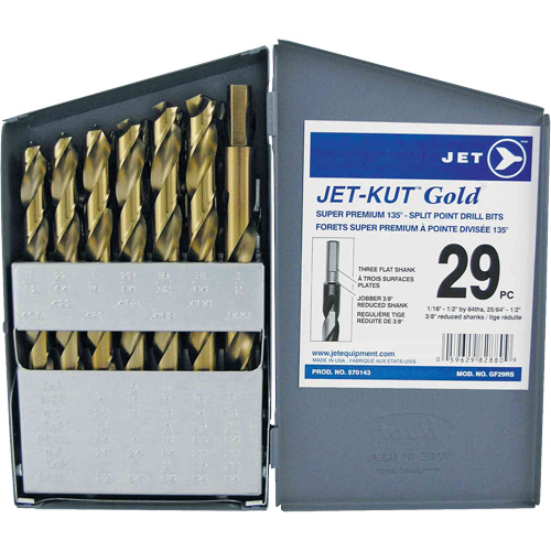 GF29RS Jeu de forets, 29 morceaux, Acier alli&eacute; Southpoint Industrial Supply