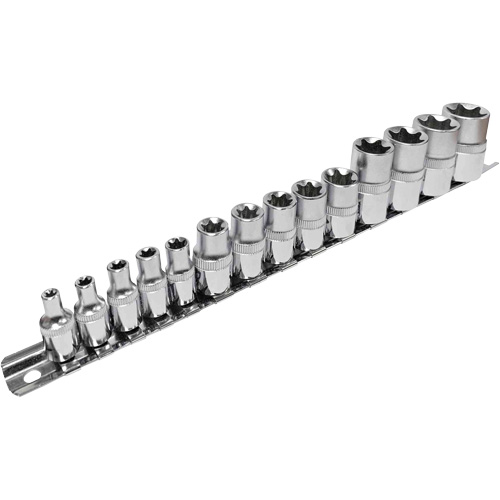 SS314TS  Standard External Socket Sets, Torx&reg;, 1/2"/1/4"/3/8" Drive, 14 Pcs Southpoint Industrial Supply