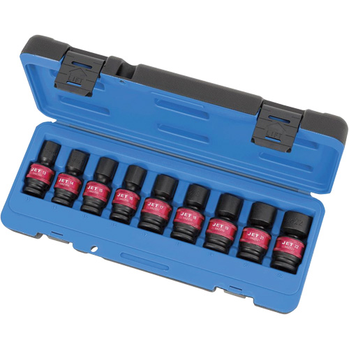 PSU912M Jeux de douilles universelles, 9 Mcx, Chocs, Prise de 1/2" Southpoint Industrial Supply