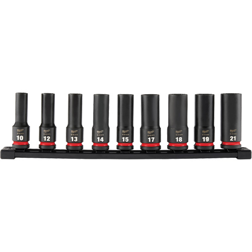Jeu de douilles m&eacute;triques &agrave; 6 pans Shockwave Impact Duty, 9 Mcx, Chocs, Prise de 1/2", Profond Southpoint Industrial Supply