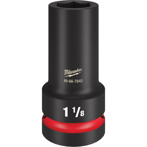 Shockwave Impact Duty Thin Wall Extra Socket, Impact, 1-1/8", 1" Drive, 6 Points, Deep Southpoint Industrial Supply